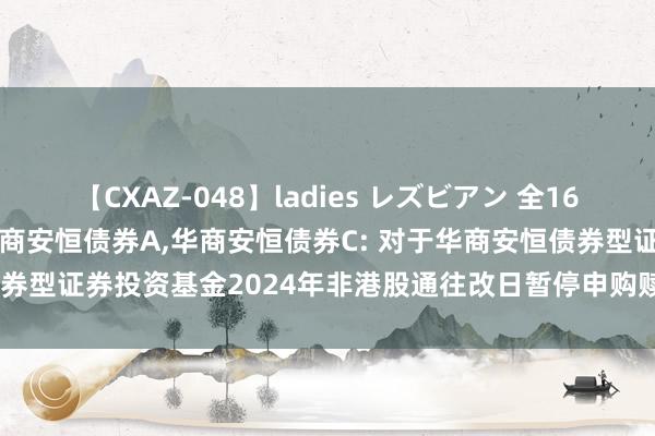 【CXAZ-048】ladies レズビアン 全16作品 PartIV 4時間 华商安恒债券A，华商安恒债券C: 对于华商安恒债券型证券投资基金2024年非港股通往改日暂停申购赎回等走动类业务的公告