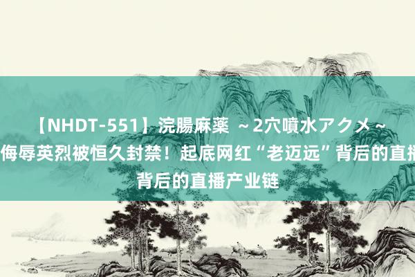 【NHDT-551】浣腸麻薬 ～2穴噴水アクメ～ ひなの 侮辱英烈被恒久封禁！起底网红“老迈远”背后的直播产业链