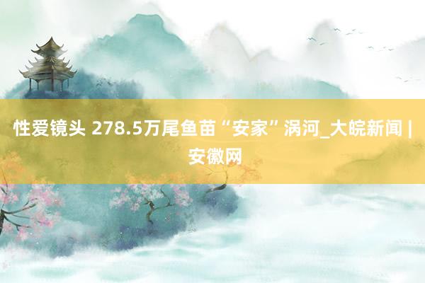 性爱镜头 278.5万尾鱼苗“安家”涡河_大皖新闻 | 安徽网