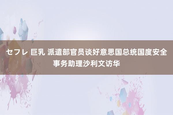 セフレ 巨乳 派遣部官员谈好意思国总统国度安全事务助理沙利文访华